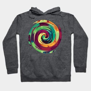 Rainbow Spiral 8 Hoodie